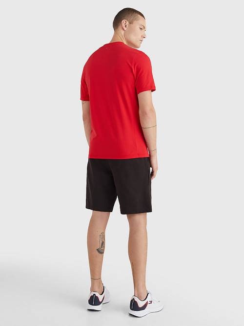 Red Tommy Hilfiger Sport TH Cool Essential Men's T Shirts | TH569UAE