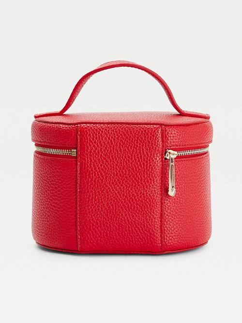 Red Tommy Hilfiger TH Interlock Vanity Case Women's Bags | TH805QTI