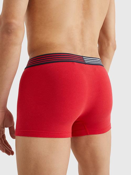 Red Tommy Hilfiger TH Stretch Trunks Men's Underwear | TH051BGL