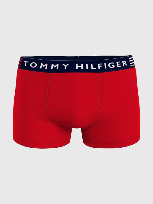 Red Tommy Hilfiger TH Stretch Trunks Men's Underwear | TH051BGL