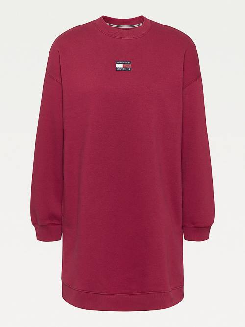 Red Tommy Hilfiger Tommy Badge Sweater Women's Dress | TH140OTQ