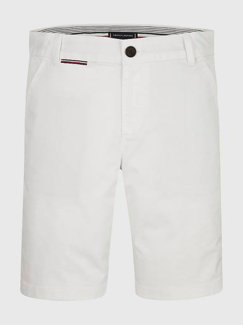 White Tommy Hilfiger 1985 Essential Chino Shorts Boys\' Pants | TH082YSK