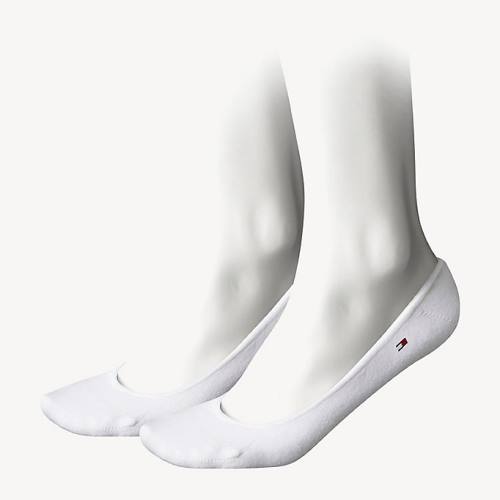 White Tommy Hilfiger 2-Pack Invisible Women\'s Socks | TH983IOW