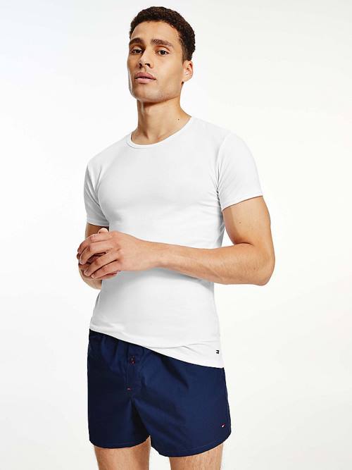 White Tommy Hilfiger 3-Pack Premium Essential Crew Neck Men's Pyjamas | TH875UHI