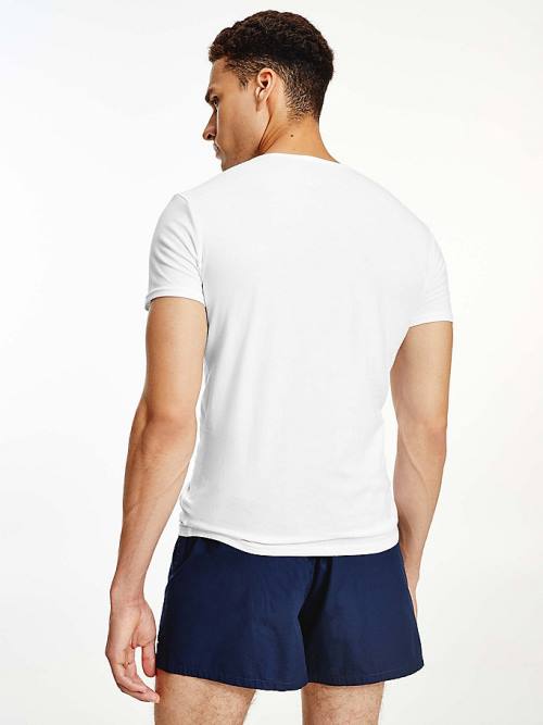 White Tommy Hilfiger 3-Pack Premium Essential Crew Neck Men's Pyjamas | TH875UHI