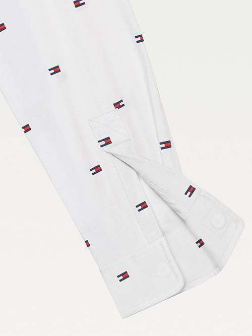 White Tommy Hilfiger Adaptive Flag Woven Boys' Shirts | TH714ZPH