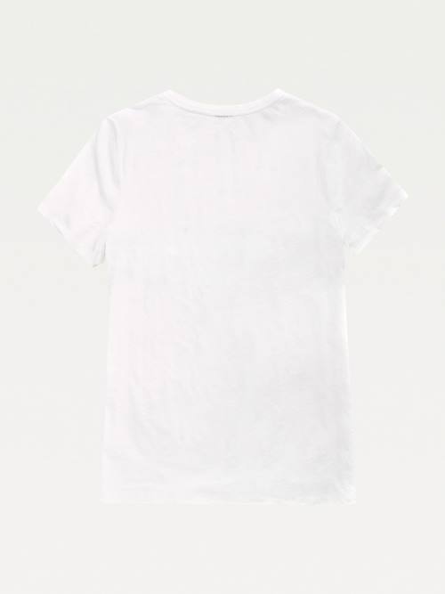 White Tommy Hilfiger Adaptive Pure Cotton Women's T Shirts | TH089NKH