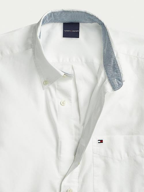 White Tommy Hilfiger Adaptive Stretch Regular Fit Men's Shirts | TH153TXI