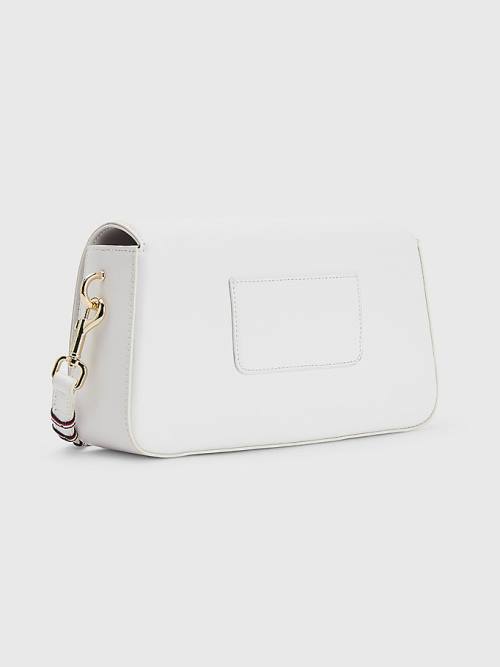 White Tommy Hilfiger Chain Crossover Women's Bags | TH073VQP