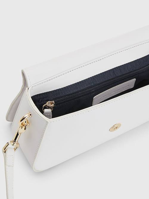 White Tommy Hilfiger Chain Crossover Women's Bags | TH073VQP