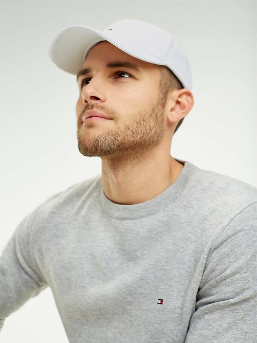 White Tommy Hilfiger Classic Baseball Cap Men's Hats | TH817HAY