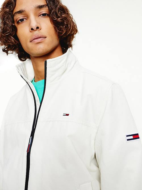 White Tommy Hilfiger Classics Bomber Men's Jackets | TH827FDO