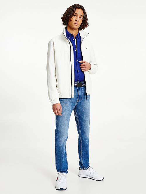 White Tommy Hilfiger Classics Bomber Men's Jackets | TH827FDO