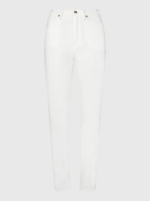 White Tommy Hilfiger Classics High Rise Straight Women's Jeans | TH251CKR