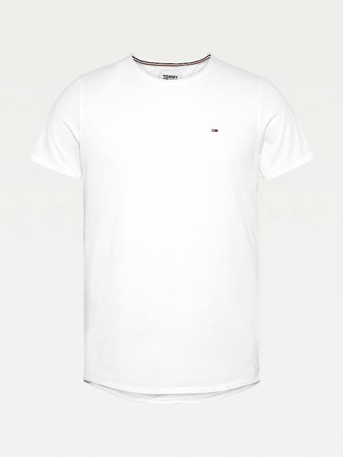 White Tommy Hilfiger Classics Slim Fit Men's T Shirts | TH493FPO