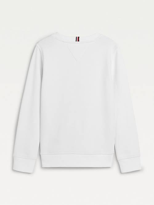 White Tommy Hilfiger Embossed Banded Boys' Sweatshirts | TH053AHU