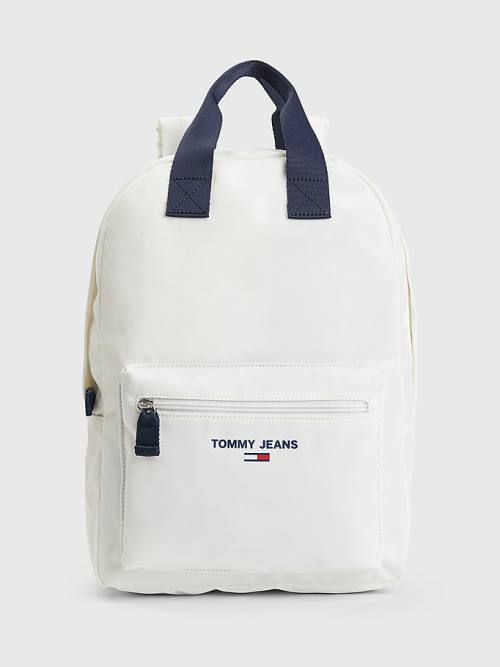 White Tommy Hilfiger Essential Logo Backpack Women\'s Bags | TH594BEN