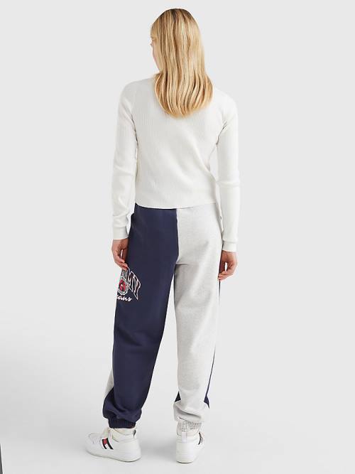 White Tommy Hilfiger Essential Rib-Knit Jumper Women's Sweaters | TH840YOZ