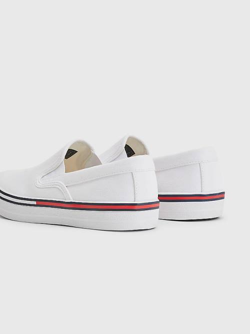 White Tommy Hilfiger Essential Slip On Women's Sneakers | TH713QDS