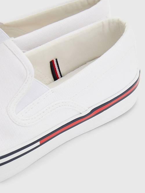 White Tommy Hilfiger Essential Slip On Women's Sneakers | TH713QDS