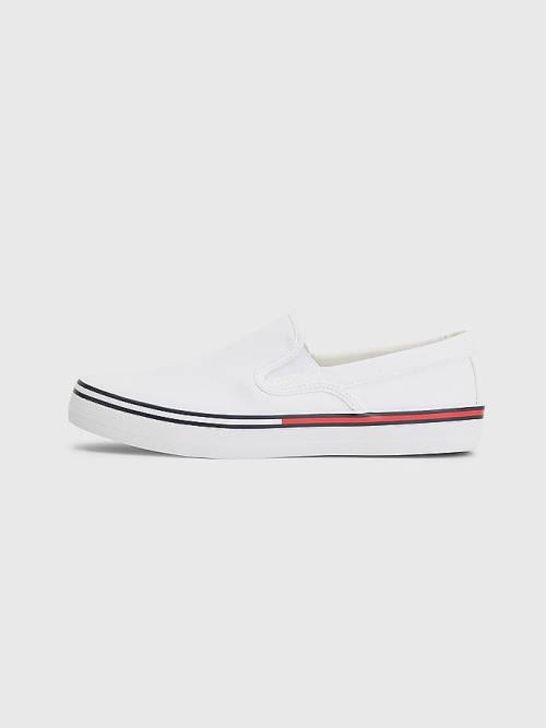 White Tommy Hilfiger Essential Slip On Women's Sneakers | TH713QDS