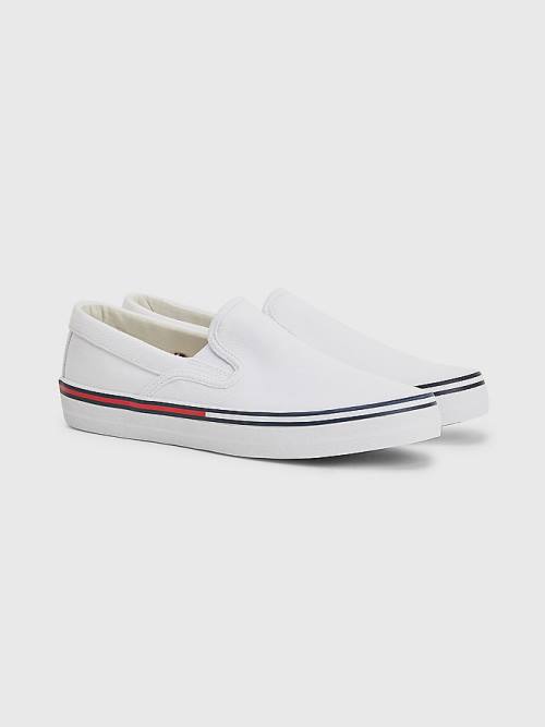 White Tommy Hilfiger Essential Slip On Women\'s Sneakers | TH713QDS