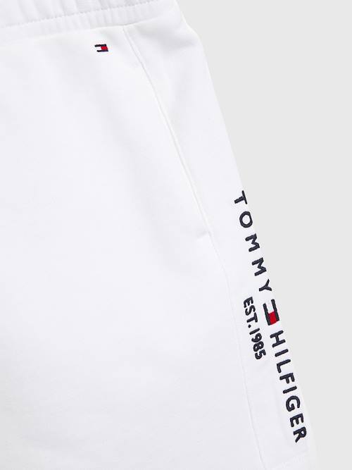 White Tommy Hilfiger Essential Straight Logo Girls' Skirts | TH689NLG