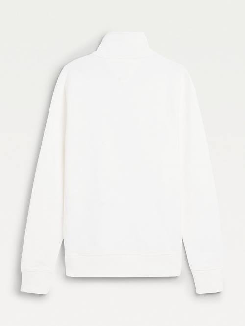 White Tommy Hilfiger Exclusive Mock Turtleneck Men's Sweatshirts | TH365ZUP