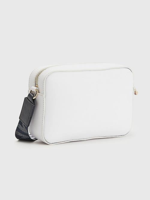 White Tommy Hilfiger Iconic Logo Strap Camera Women's Bags | TH508MHQ