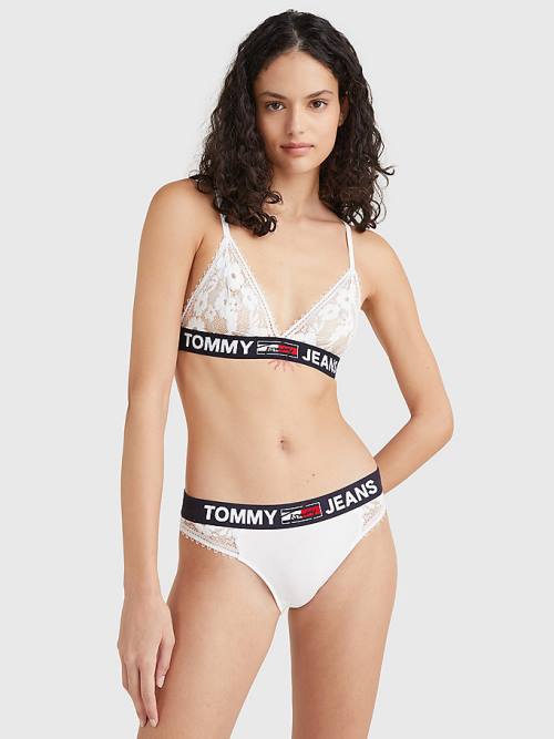 White Tommy Hilfiger Lace Briefs Women's Underwear | TH126UGS