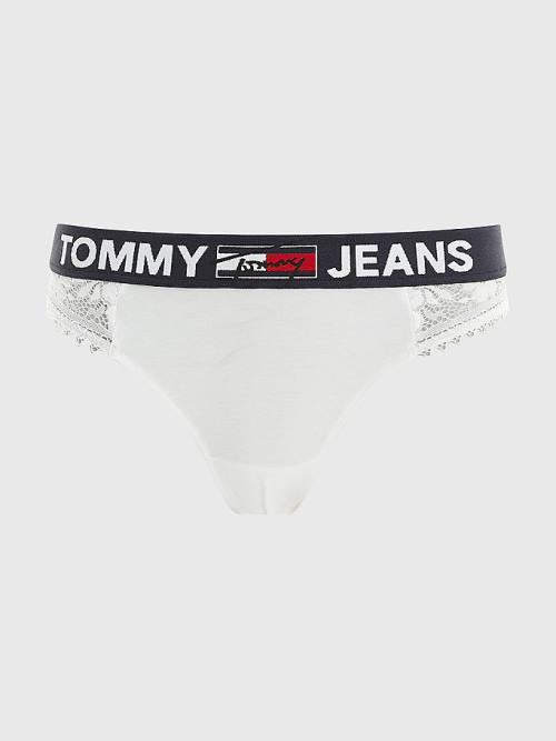 White Tommy Hilfiger Lace Briefs Women's Underwear | TH126UGS