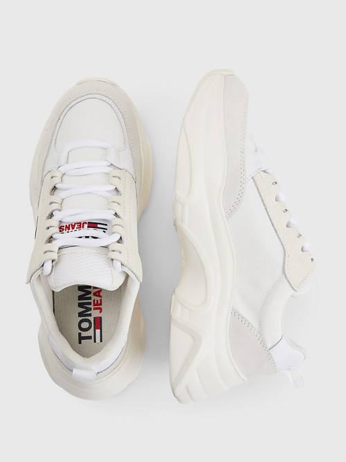 White Tommy Hilfiger Lightweight Chunky Women's Sneakers | TH518EZQ