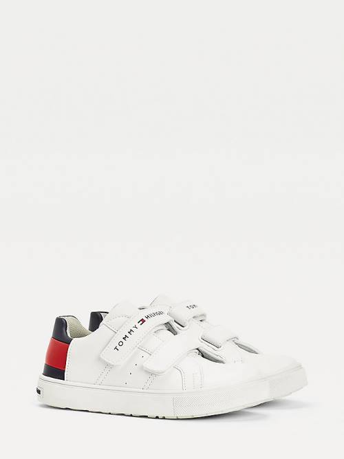 White Tommy Hilfiger Low-Top Boys\' Sneakers | TH409KJG