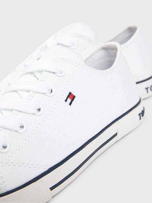 White Tommy Hilfiger Low-Top Boys' Sneakers | TH932XDH