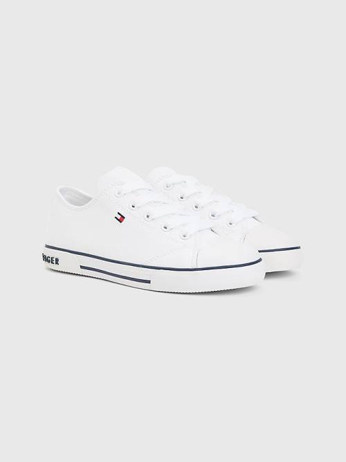 White Tommy Hilfiger Low-Top Boys\' Sneakers | TH932XDH