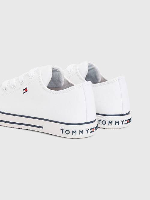 White Tommy Hilfiger Low-Top Girls' Sneakers | TH281OCI