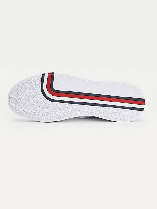 White Tommy Hilfiger Modern Cupsole Leather Men's Sneakers | TH367SMT