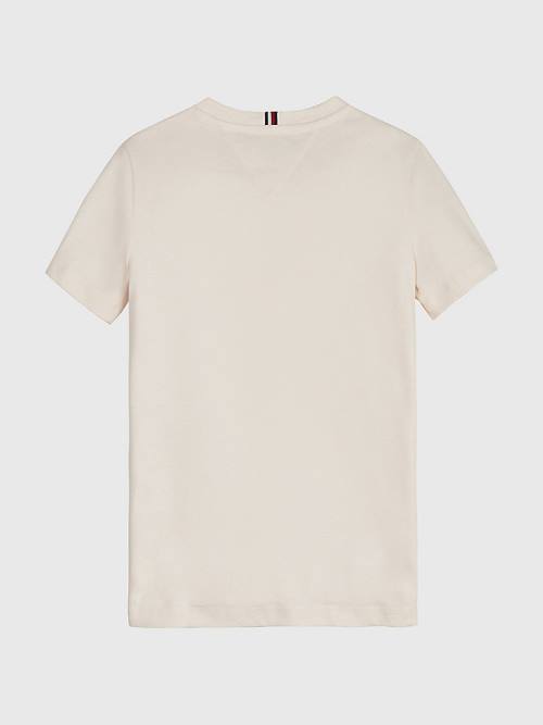 White Tommy Hilfiger Natural Earth Dye Boys' T Shirts | TH927HFN