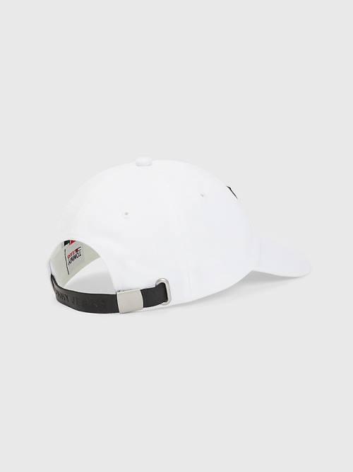 White Tommy Hilfiger Organic Cotton Cap Women's Hats | TH214FPK