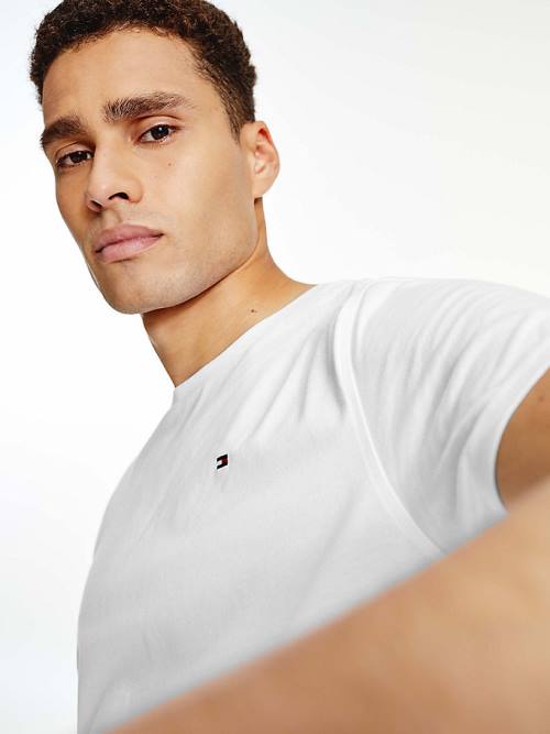 White Tommy Hilfiger Organic Cotton Men's Pyjamas | TH673HTZ