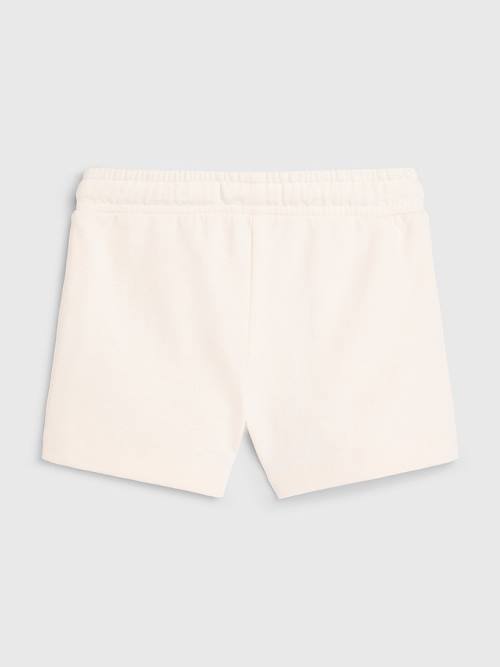 White Tommy Hilfiger Organic Cotton Sweat Girls' Shorts | TH520KPE