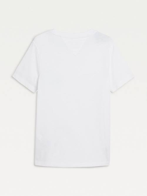 White Tommy Hilfiger Recycled Smiley Boys' T Shirts | TH108SBH