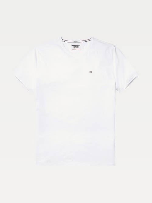 White Tommy Hilfiger Regular Fit Crew Men's T Shirts | TH079IQT