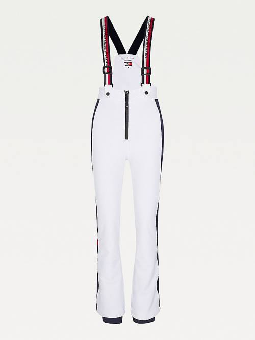 White Tommy Hilfiger Rossignol Ski Dungarees Women's Dress | TH561YTI