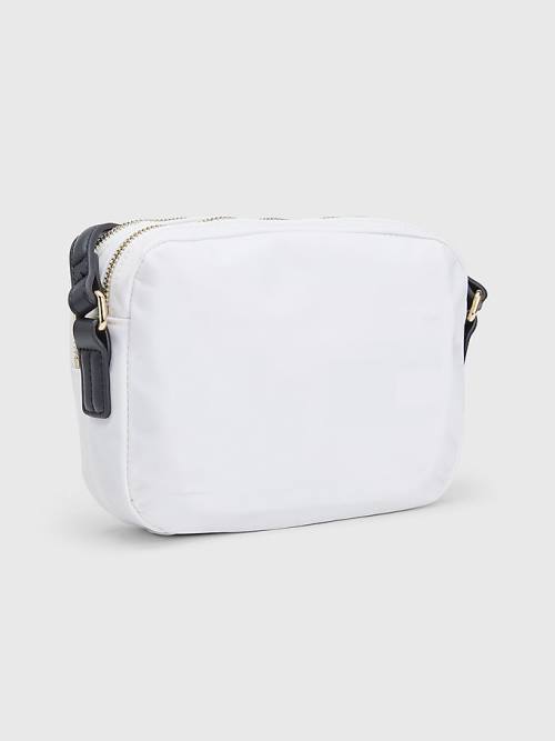 White Tommy Hilfiger Signature Crossover Women's Bags | TH436GOJ