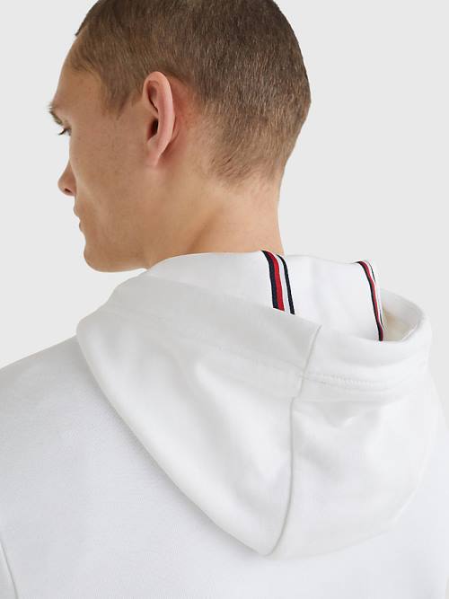 White Tommy Hilfiger Sport Essential TH Cool Men's Hoodie | TH278AZC