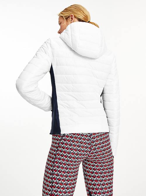 White Tommy Hilfiger Sport Filled Slim Fit Women's Jackets | TH154FWX