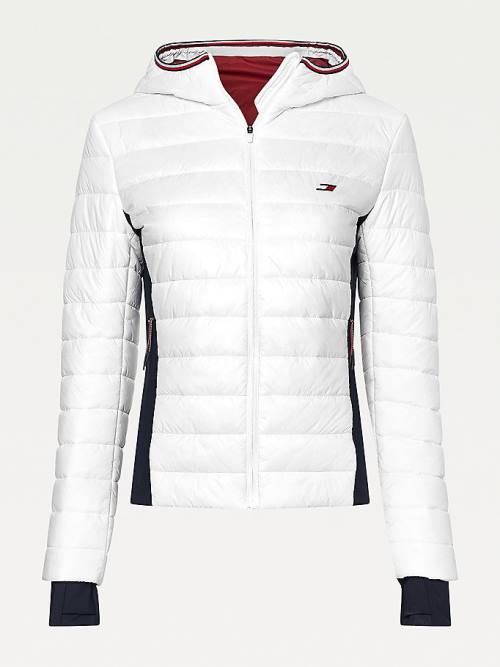 White Tommy Hilfiger Sport Filled Slim Fit Women's Jackets | TH154FWX