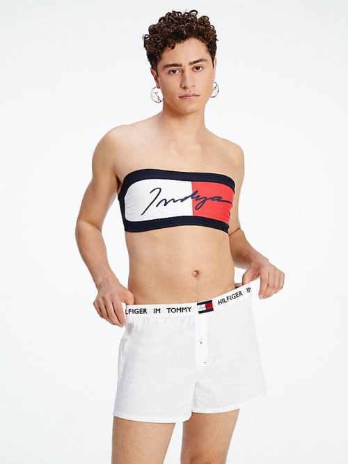 White Tommy Hilfiger TOMMYXINDYA Boxer Shorts Women's Underwear | TH103SRF