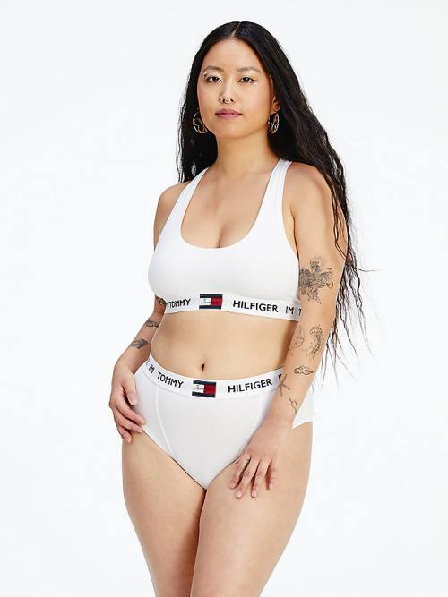 White Tommy Hilfiger TOMMYXINDYA Bralette Women's Underwear | TH891SQI